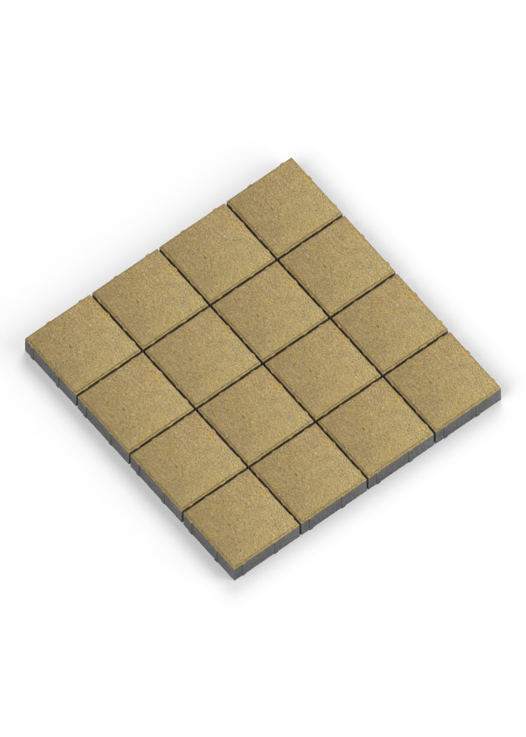 Adoquín 20×20×6 cm — TAPIA — instalación 4×4, bicapa de 1 cm