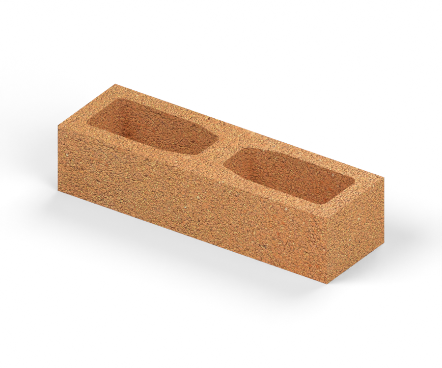 Bloque de Fachada 10×12×40 cm — Salmón