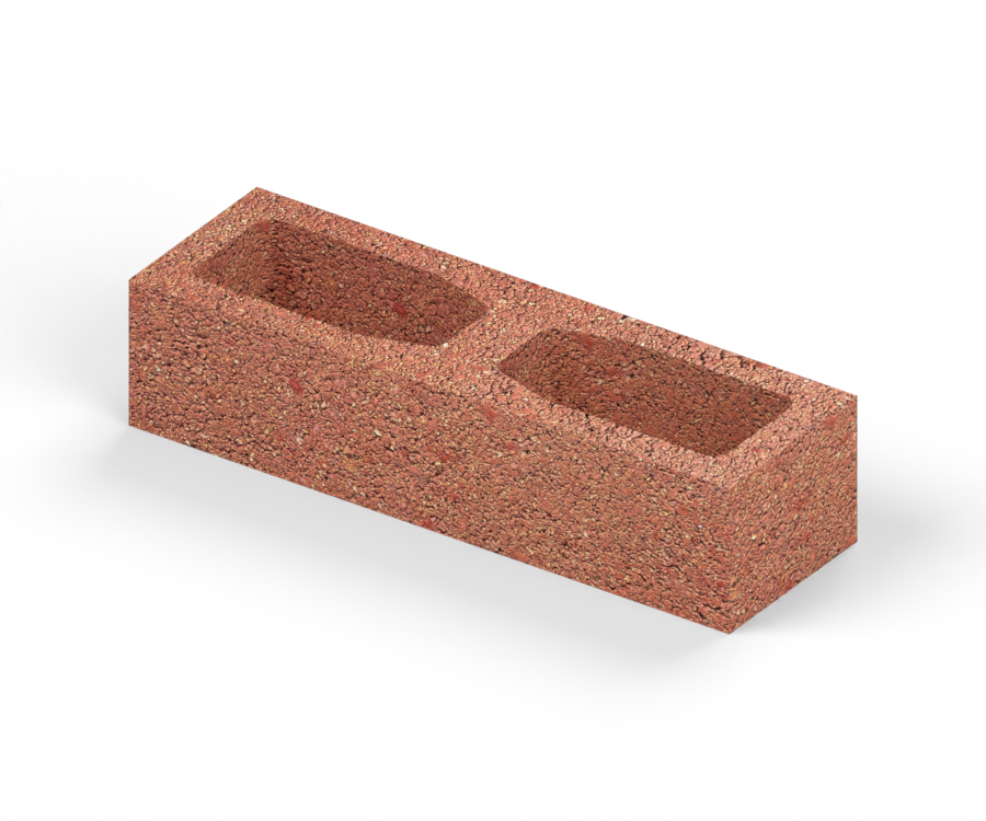 Bloque de Fachada 10×12×40 cm — Terracota