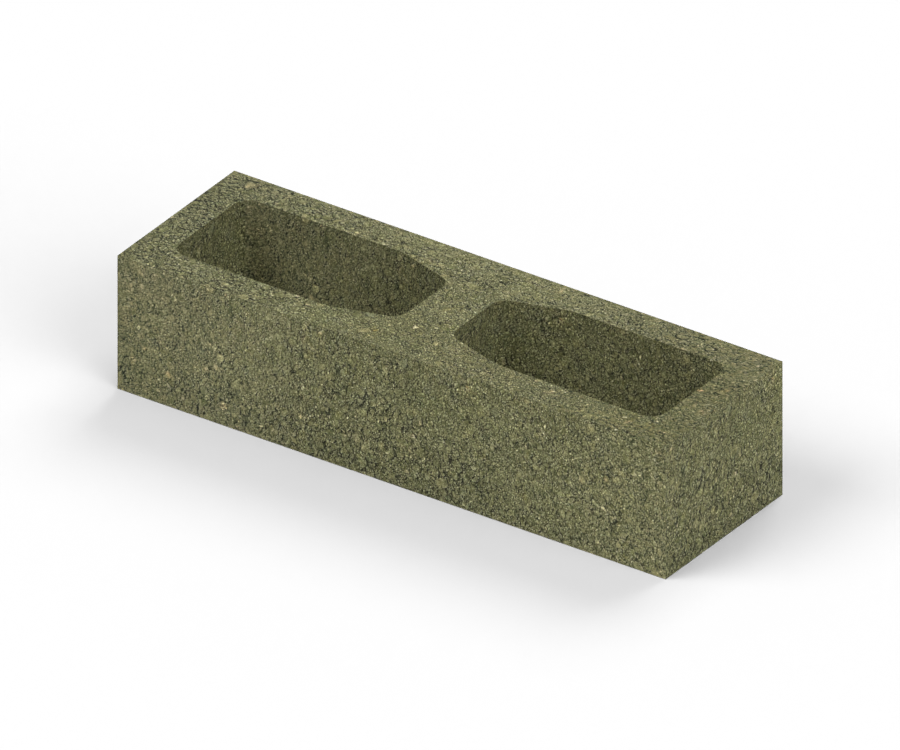 Bloque de Fachada 10×12×40 cm — Verde manzana