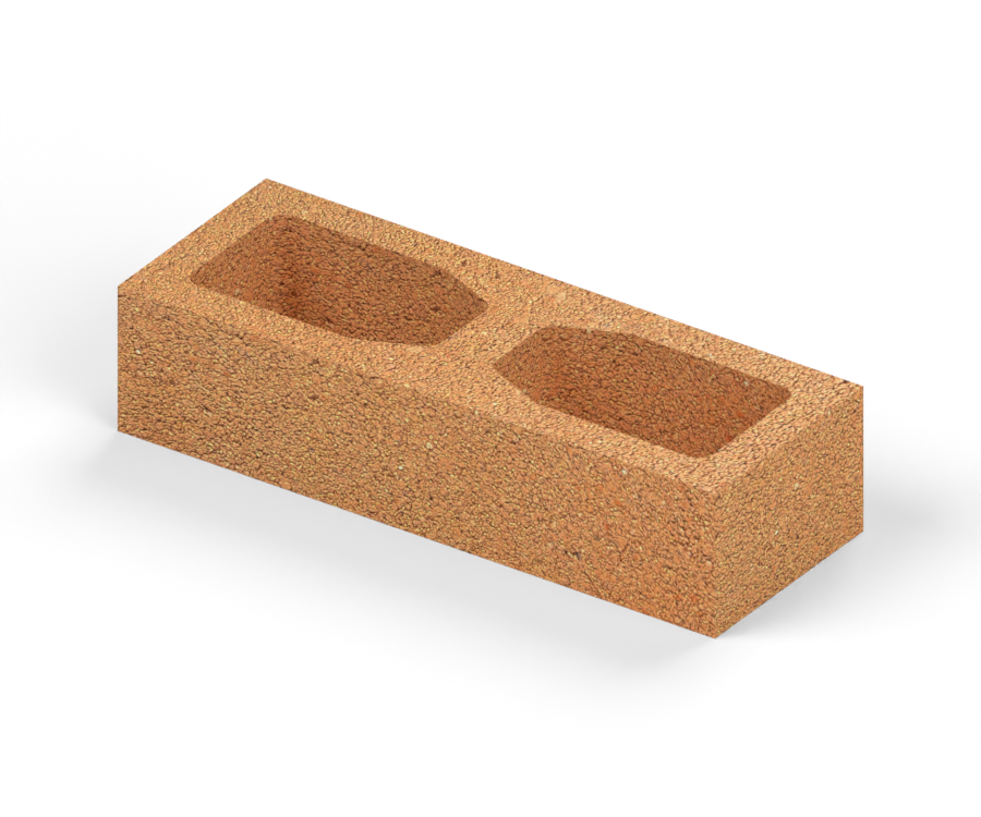 Bloque de Fachada 10×15×40 cm — Salmón