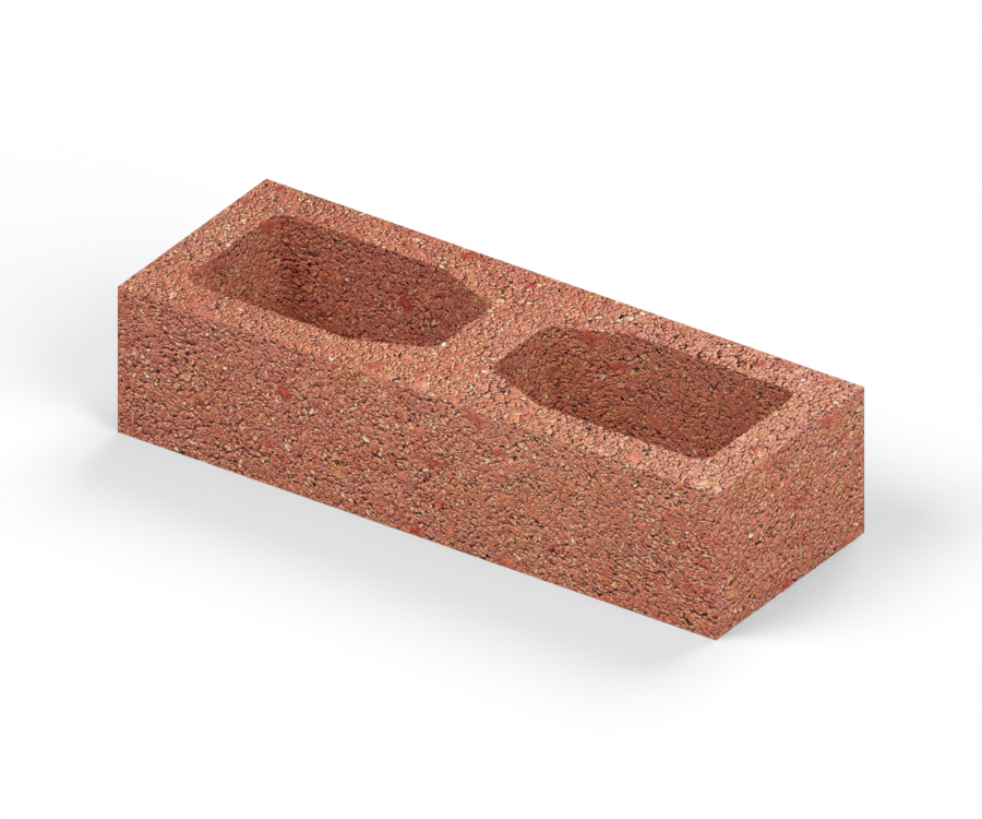Bloque de Fachada 10×15×40 cm — Terracota