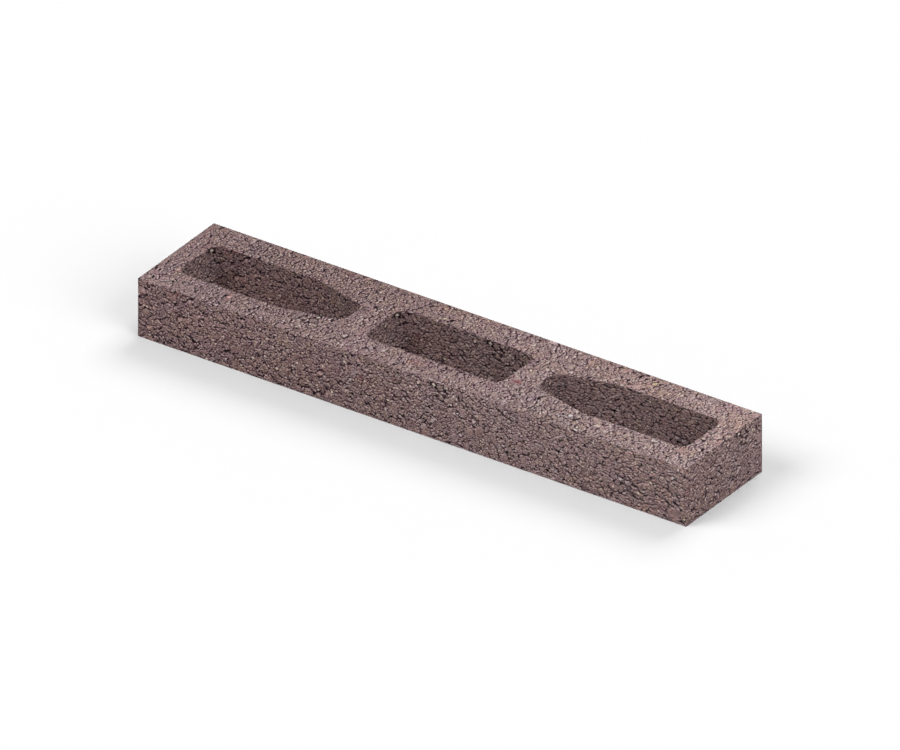 Bloque Arquitectónico 6×12×60 cm — Chocolate