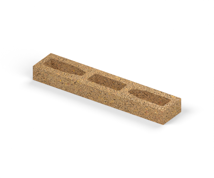 Bloque Arquitectónico 6×12×60 cm — Ocre