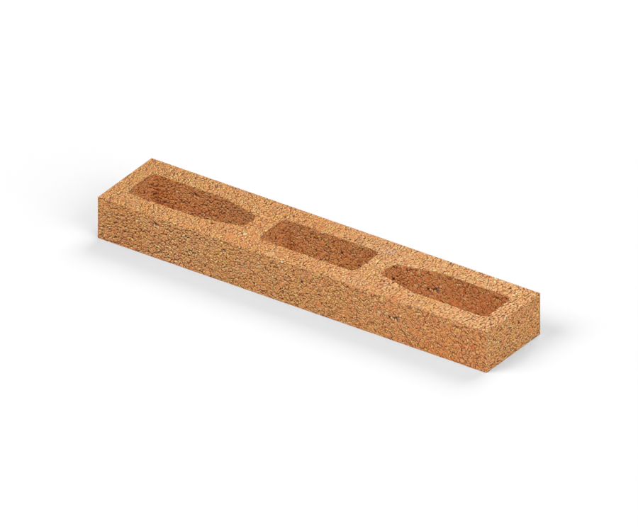 Bloque Arquitectónico 6×12×60 cm — Salmón