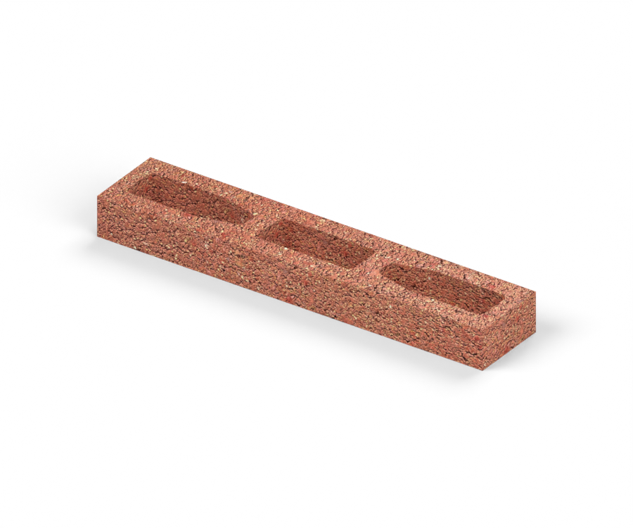 Bloque Arquitectónico 6×12×60 cm — Terracota